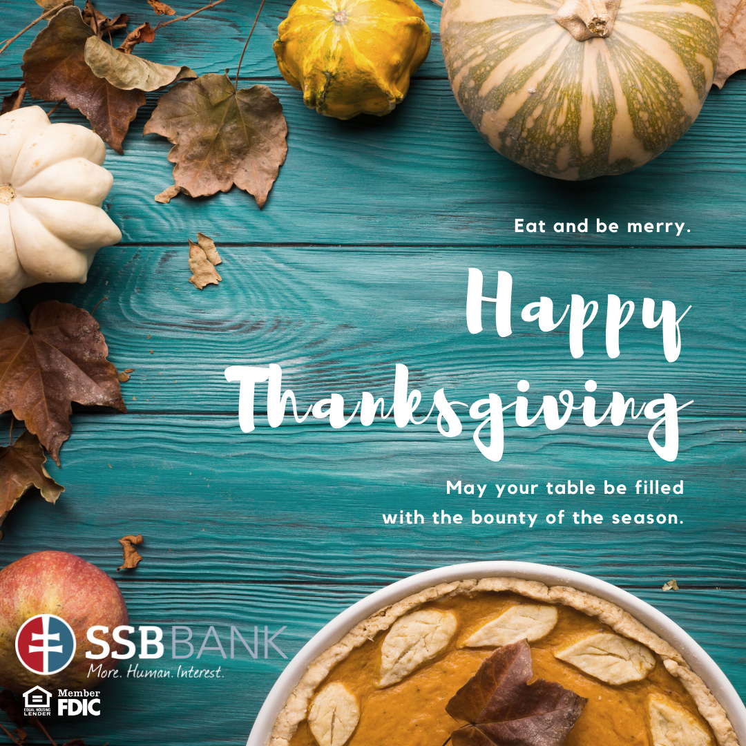 happy thanksgiving from ssb bank